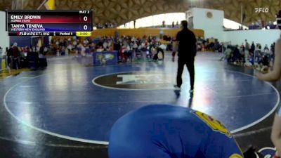 138 lbs Quarterfinal - Tanya Teneva, Western New England vs Emily Brown, Alfred State