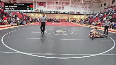 144 lbs Finals (8 Team) - Piero Papili, Delaware Military Academy vs Max Morrison, Saint Mark`s