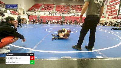 61-65 lbs Rr Rnd 5 - ITALY KUKOVICH, Apache Youth Wrestling vs Annabelle Medina, Unattached