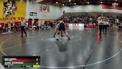 215 lbs Semifinal - Ben Sawaya, Perrysburg vs Danny Zmorowski, Lake Catholic