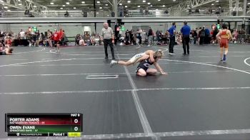 96 lbs Round 3 (4 Team) - Porter Adams, Mat Warriors Maniacs vs Owen Evans, Springford Rams