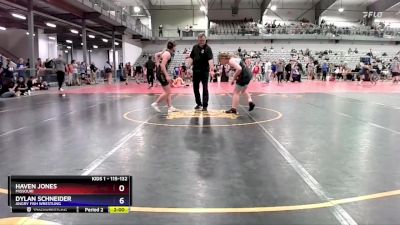 115-132 lbs Round 1 - Dylan Schneider, Angry Fish Wrestling vs Haven Jones, Missouri