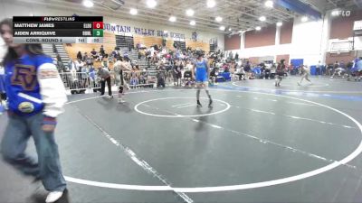 150 lbs Cons. Round 4 - Aiden Arriquive, Brawley Union vs Matthew James, El Dorado