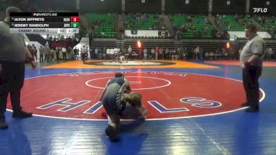 1A-4A 126 Champ. Round 1 - Jaxon Jeffreys, Deshler vs Jeremy Randolph, J.B. Pennington