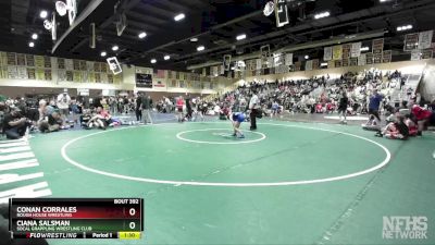 83 lbs Quarterfinal - Conan Corrales, Rough House Wrestling vs Ciana Salsman, Socal Grappling Wrestling Club