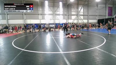 100 lbs Cons. Round 3 - Nathan Muma, NWWC vs Gary Ladd III, Roosters Wrestling Club