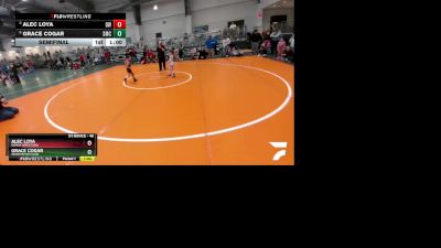 46 lbs Semifinal - Grace Cogar, Spartan Mat Club vs Alec Loya, Dumas Wrestling