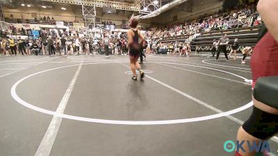 90 lbs Quarterfinal - Ely Garrett, D3 Wrestling Cluib vs Jessen Madrid, Chickasha Youth Wrestling