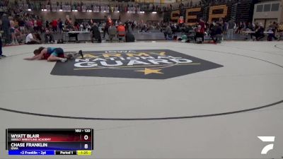 120 lbs Cons. Round 2 - Wyatt Blair, Sebolt Wrestling Academy vs Chase Franklin, Iowa