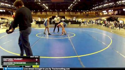 135 lbs Quarterfinal - Matthew Yournet, Doral Academy vs Dezmond McWhorter, Rogue Wrestling