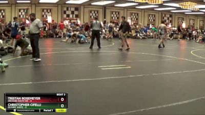 108 lbs Round 2 (4 Team) - Tristan Rosemeyer, Orchard South WC vs Christopher Cifelli, Olympic White