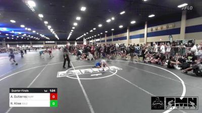 65 lbs Quarterfinal - Arya Rogue Gutierrez, Surfside RTC vs Roman Klise, Gold Rush Wr Ac