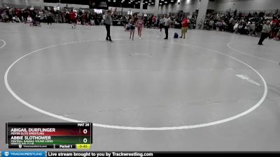 115 lbs Cons. Round 3 - Abigail Durflinger, Moyer Elite Wrestling vs Abbie Slothower, Central Kansas Young Lions Wrestling Club