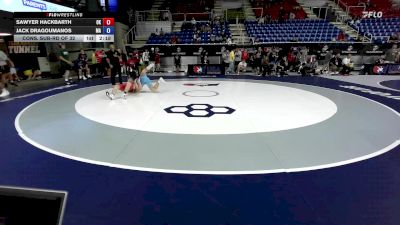 132 lbs Cons. Sub-rd Of 32 - Sawyer Hackbarth, OK vs Jack Dragoumanos, MA
