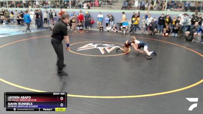 84 lbs Round 4 - Gavin Runnels, Interior Grappling Academy vs Jayden Abafo, Mid Valley Wrestling Club