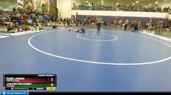 160 lbs Cons. Round 2 - Colton Mulvaney, Hanford vs Gabe Larsen, Coeur D Alene