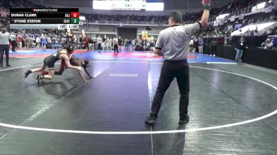 5A 126 lbs Quarterfinal - Stone Staton, Scottsboro vs Duran Clark, East Limestone