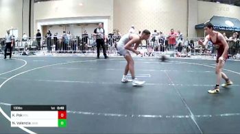 130 lbs Consi Of 16 #1 - Kingston Pak, Stillwater vs Nickolas Valencia, Juggernaut WC