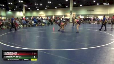 130 lbs Placement Matches (16 Team) - Caitlynn Ash, Charlie`s Angels-WV vs Sabrina Sifuentez, Charlie`s Angels-IL Blk
