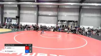 38 kg Quarterfinal - Randall Jenks, Poway Elite vs Mac Crosson, Sebolt Wrestling Academy
