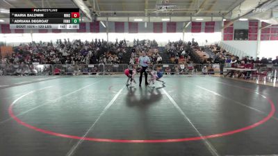 120 lbs Final - Maria Baldwin, Winchester vs Adriana DeGroat, Framingham