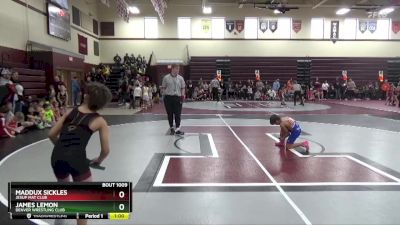 SPW-15 lbs Round 1 - Maddux Sickles, Jesup Mat Club vs James Lemon, Denver Wrestling Club