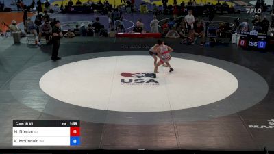 126 lbs Cons 16 #1 - Henry Ean Ofeciar, AZ vs Kayden McDonald, WV