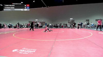 67 lbs Semis - Zane Nelson, OK vs Kyson Sides, KS