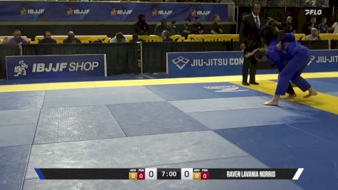 Raven Lavania Norris vs Mackenzie Monroe Schultz 2026 Pan Jiu Jitsu IBJJF Championship
