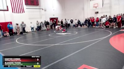 90 lbs Quarterfinal - Blessing Thang, Southport Wrestling Club vs Sawyer Corbin, Western Wrestling Club