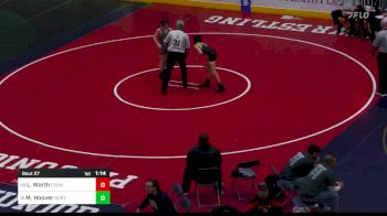 89 lbs Round Of 64 - Logan Worth, Council Rock South vs Myles Hoover, North Allegheny