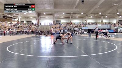 A 138 lbs 3rd Place Match - Derrick Day, Greeneville High School vs Jake Laxton, Soddy Daisy High School