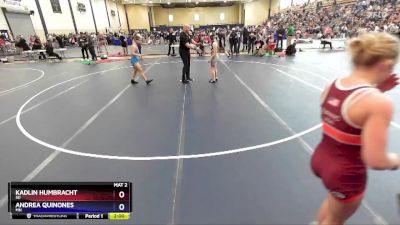 127 lbs Round 2 - Kadlin Humbracht, SD vs Andrea Quinones, MN