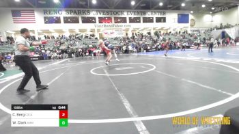 135 lbs Consi Of 64 #2 - Wesley Clark, South Medford Mat Club vs Caleb Berg, Charger Wrestling Club