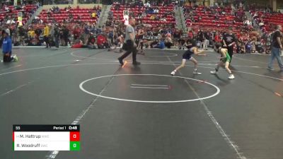 55 lbs Quarterfinal - Maddox Hattrup, WICHITA WRESTLING CLUB vs Reid Woodruff, Derby Wrestling Club