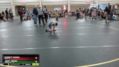 55 lbs Round 3 (6 Team) - Everett Domka, Ares vs Jerry Heiden, Dundee WC