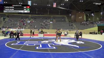 235 lbs 3rd Place Match - Layla Davis, Harrison County vs Faith Allen, Central