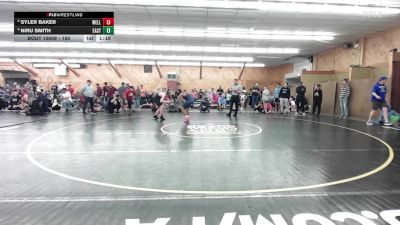 150 lbs Round Of 16 - Syler Baker, Wellsville vs Niru Smith, East Stroudsburg