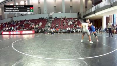 225 lbs Quarterfinal - Brycen Murphy, Lebanon Youth Wrestling vs Jeremiah Epps, Legacy Dragons Wrestling Club