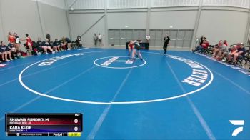 152 lbs Quarters & 1st Wb (16 Team) - Shawna Sundholm, Michigan Red vs Kara Kuge, Wisconsin