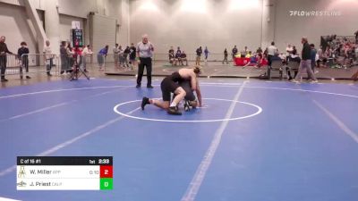 174 lbs C Of 16 #1 - Will Miller, Appalachian State vs Jarad Priest, Cal Poly