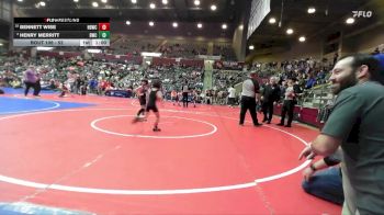 52 lbs Champ. Round 1 - Bennett Wise, Honey Badger Wrestling Club vs Henry Merritt, Bentonville Wrestling Club