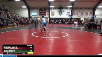 152 lbs Round 3 - John DSouza, Dubuque Hempstead vs Sheaden Adams, Columbus Community/WMU