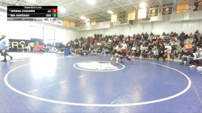 155 lbs Champ. Round 1 - Mia Santiago, Lawndale vs Tatiana Chavarin, Ayala