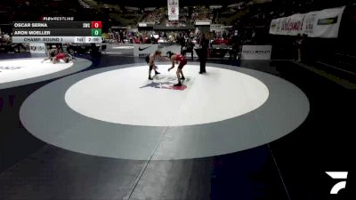 Champ. Round 1 - Oscar Serna, Sunnyvale Wrestling Club vs Aron Moeller