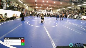 60 lbs Quarterfinal - River Carlile, Black Fox Wrestling Club vs Dotson Collins, Springdale Youth Wrestling Club