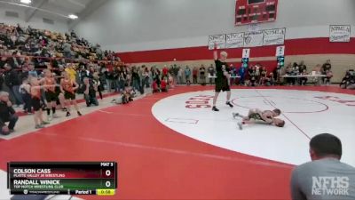 38-40 lbs Round 2 - Randall Winick, Top Notch Wrestling Club vs Colson Cass, Platte Valley Jr Wrestling