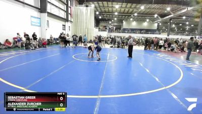 89 lbs Cons. Round 3 - Sebastian Greer, Xtreme Wrestling vs Alexander Zurcher, Pit Bull Wrestling Academy