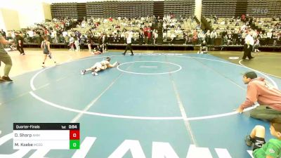 83-M lbs Quarterfinal - Daniel Sharp, AMERICAN MMA AND WRESTLING vs Malec Ksebe, McDonald Wrestling Academy