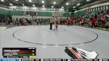 185 lbs Semifinal - Isabella Perez, Melissa (Girls) vs Tiveopa Anthony, Dallas Skyline (Girls)